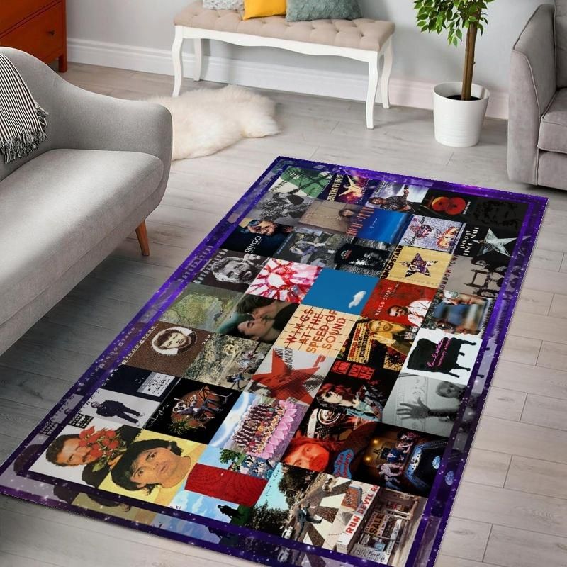 The Beatles Solo Album V1 Living Rooms Area Rug Carpet, Bedroom, Christmas Gift US Decor