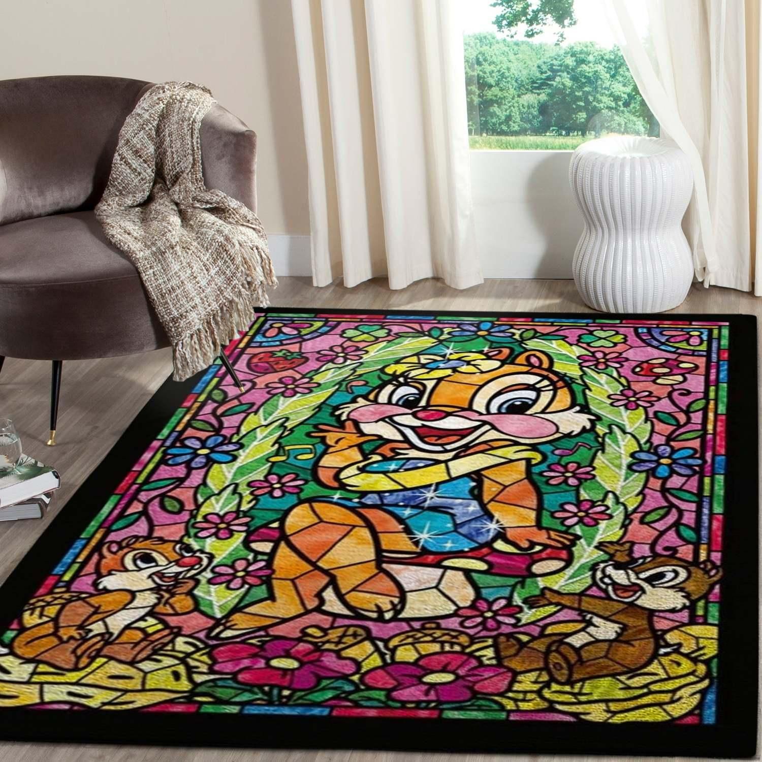 The Chipmunks Disney Living Room Area Rug, Bedroom Rug, Floor Decor