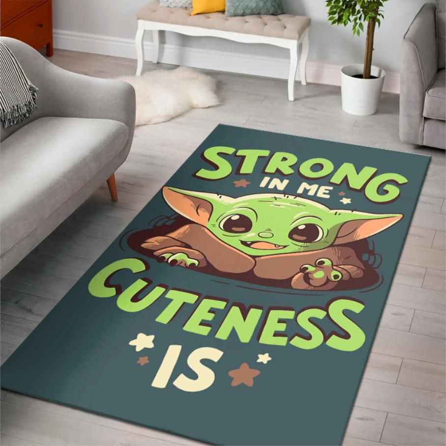 The Mandalorian Baby Yoda Kids Room Area Rug Rugs For Living Room Rug Home Decor