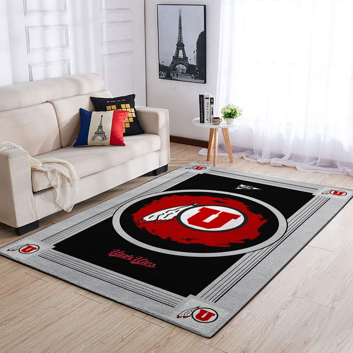 Utah Utes Ncaa Team Logo Nice Gift Home Decor Rectangle Area Rug