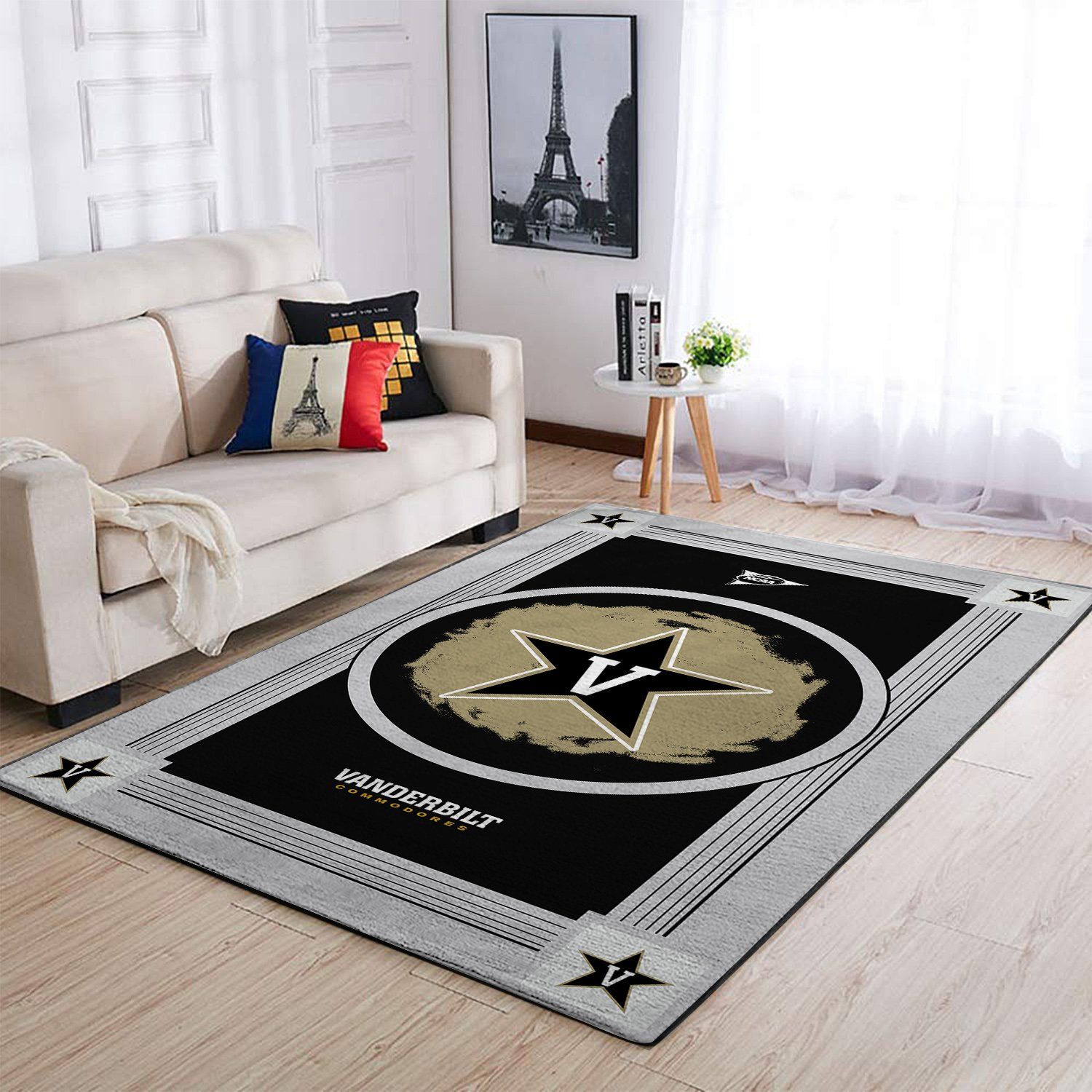 Vanderbilt Commodores Ncaa Team Logo Nice Gift Home Decor Rectangle Area Rug