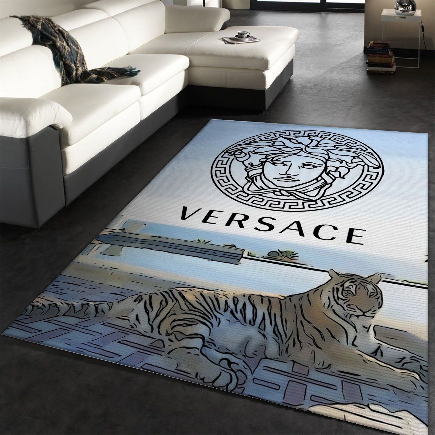 Versace Area Rug Living Room Rug Floor Decor Home Decor