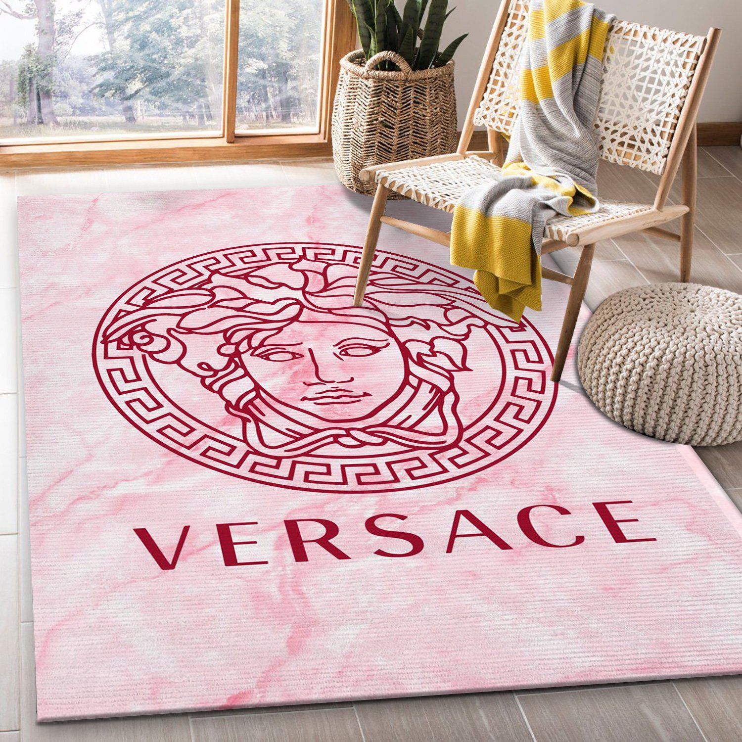 Versace Rectangle Rug Bedroom Rug Floor Decor Home Decor