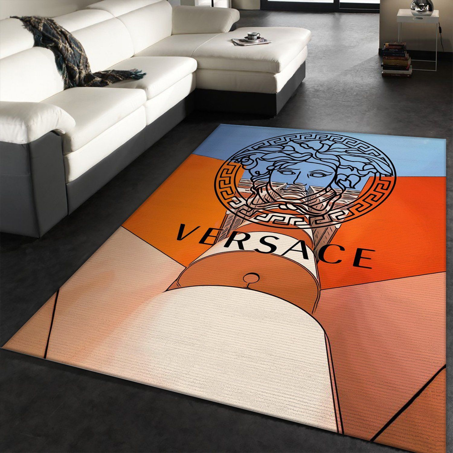 Versace Rug Fashion Brand Rug Christmas Gift US Decor