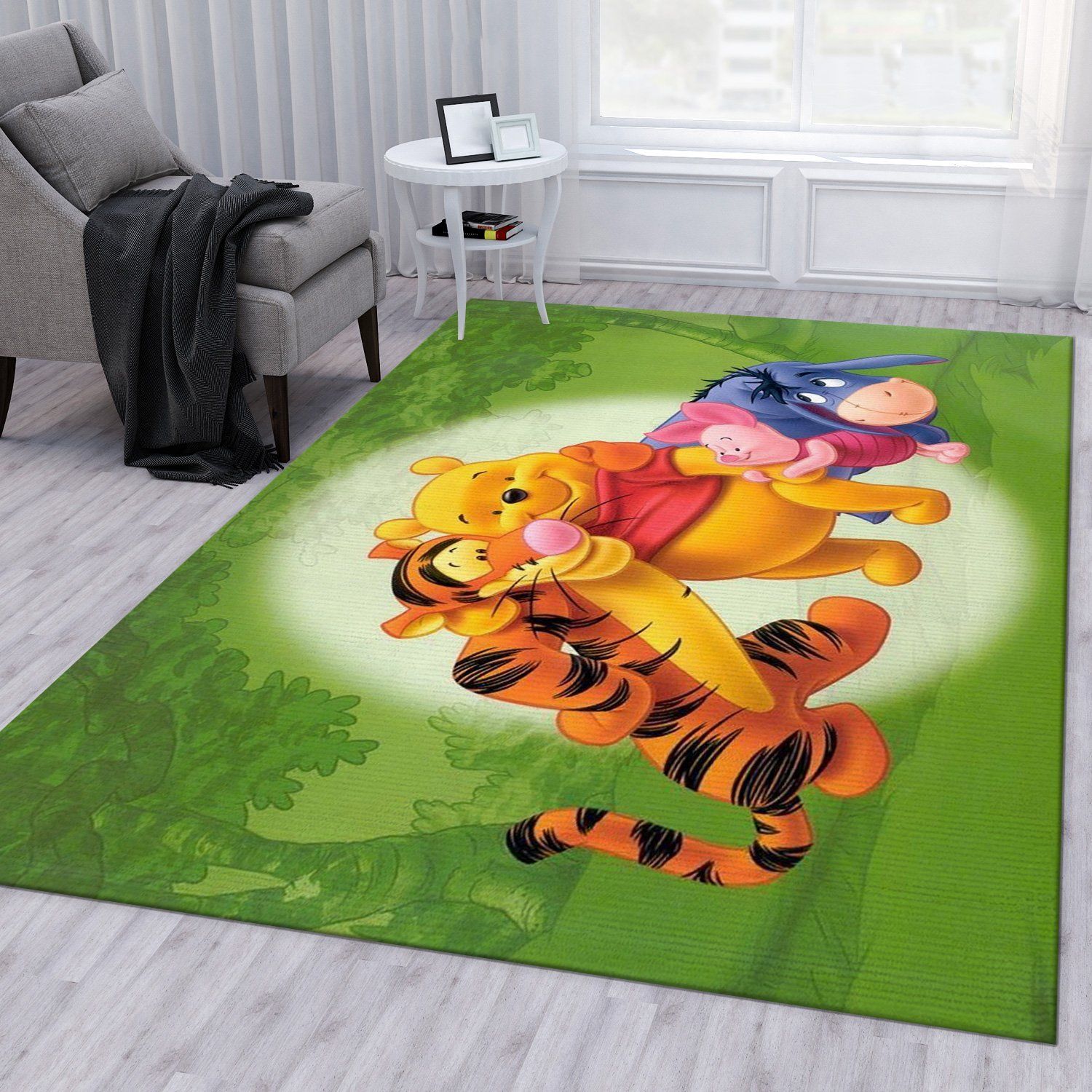 Winnie The Pooh Ver20 Area Rug Bedroom Rug Christmas Gift US Decor