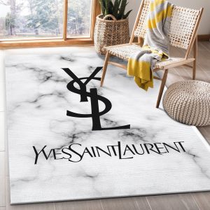 Yves Saint Laurent V7 Fashion Brand Living Room Rug Family Gift US Decor