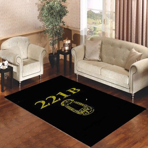 221B BAKER STREET BLACK Living room carpet rugs