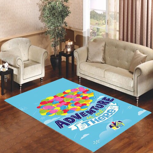 ADVENTURE IS OUT THERE Living room carpet rugs