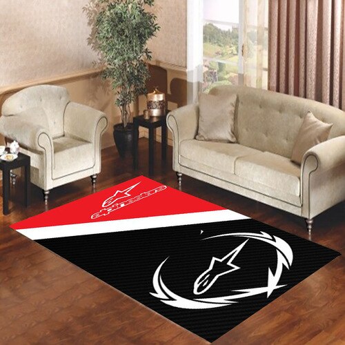 ALPINESTAR ASTAR RED WHITE LOGO Living room carpet rugs