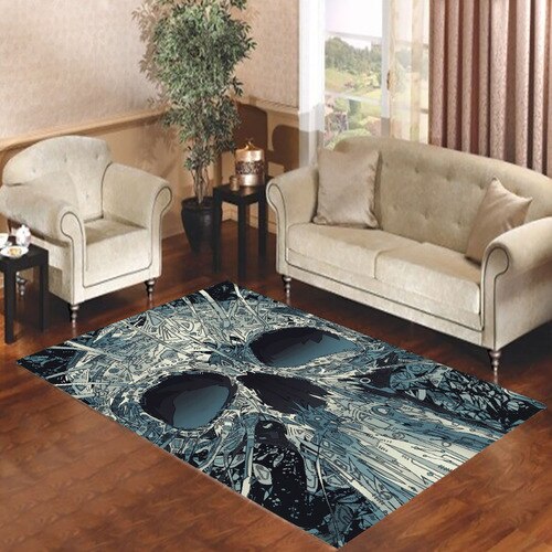 Abstract Skulls Artwork Living room carpet rugs