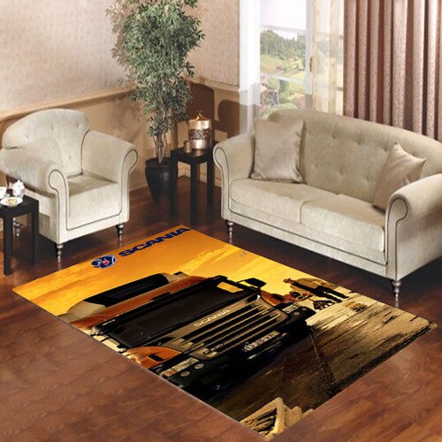 Afternoon Scania Logo Blue Living room carpet rugs