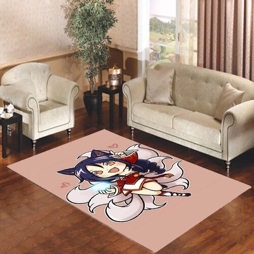 Ahri Chibi League of Legends Chibis Living room carpet rugs