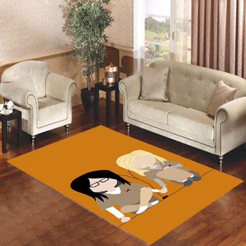 Alex and Piper Orange Is The New Black Living room carpet rugs