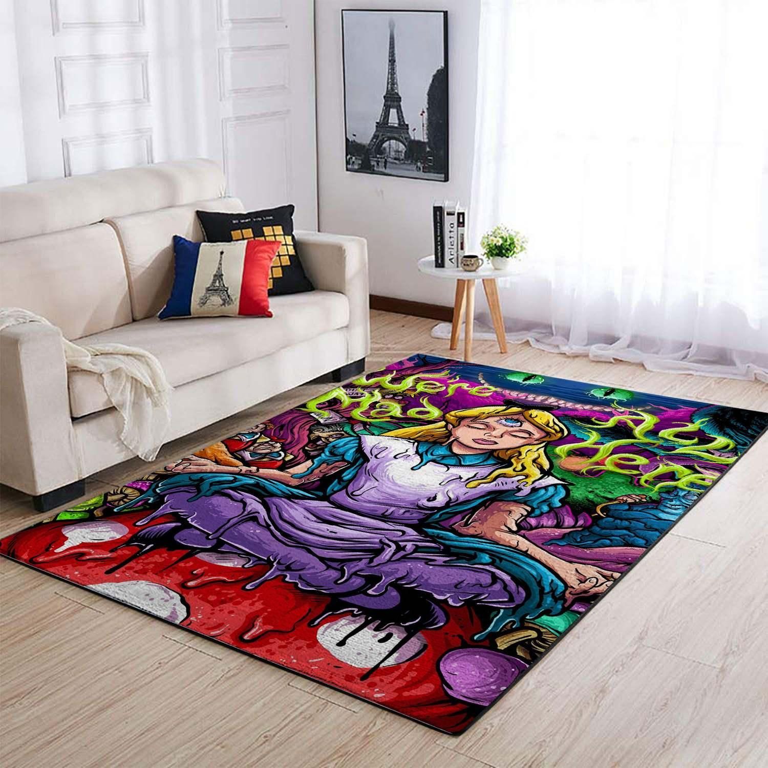 Alice In Wonderland Area Rug Carpet