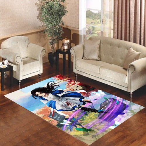 Alice in Wonderland Anime Living room carpet rugs