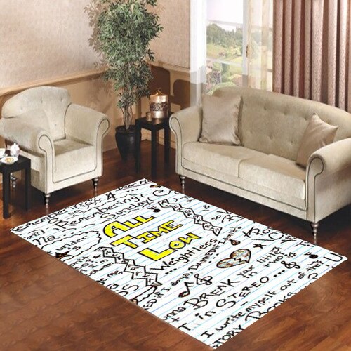 All Time Low Collage Living room carpet rugs