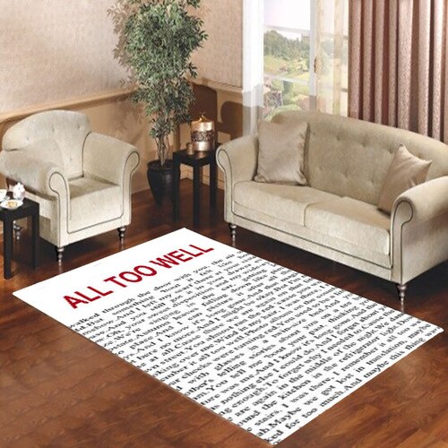 All Too Well Lyric Living room carpet rugs