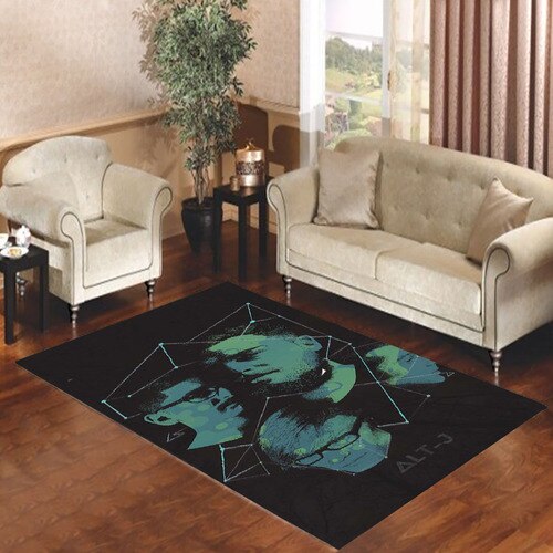 Alt J hexagram Living room carpet rugs