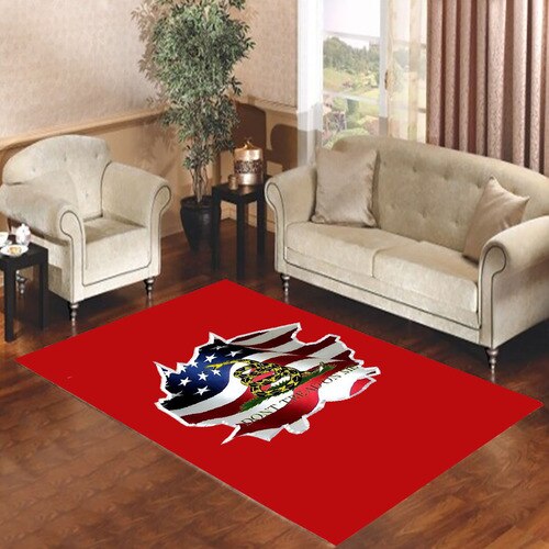 American Gadsden Flag dont thread on me Living room carpet rugs