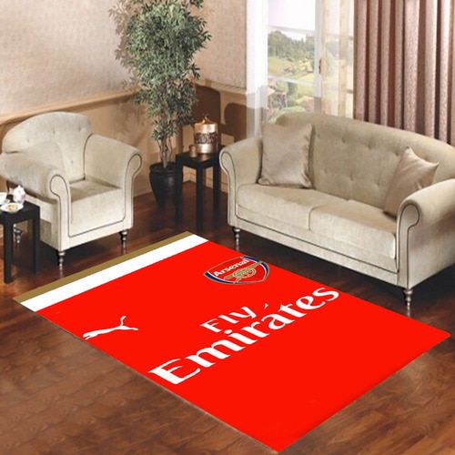 Arsenal Jersey Red Soccer Living room carpet rugs