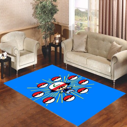 Ash Pokemon Living room carpet rugs