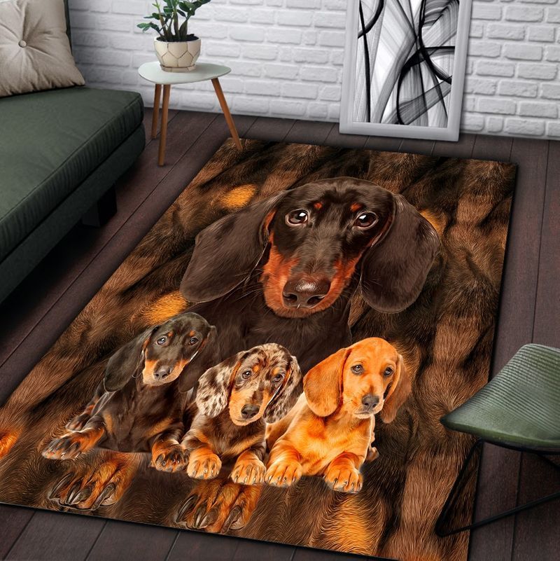 Awesome Dachshund Rectangle Rug Carpet