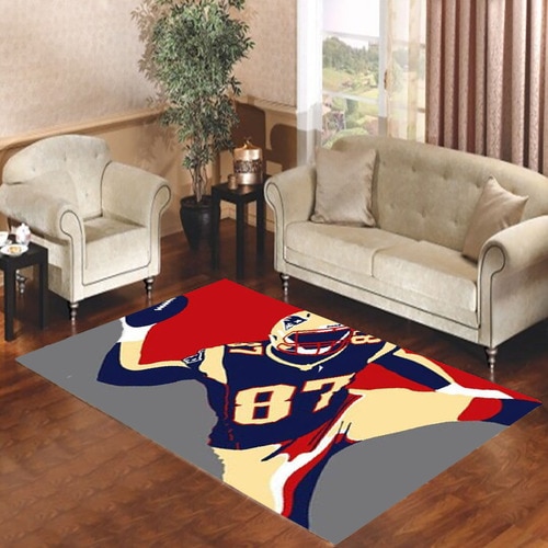 Awesome Rob Gronkowski pop art Living room carpet rugs - Travels