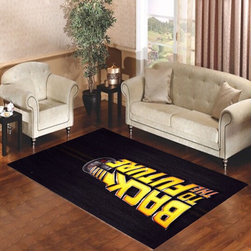 BACK TO THE FUTURE TIME TRAVEL Living room carpet rugs