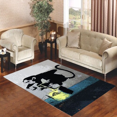 BANKSY MONKEY DETONATOR Living room carpet rugs