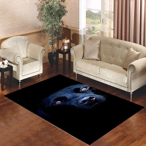 BLACK LABRADOR Living room carpet rugs