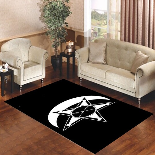 BLACK SCALE LOGO Living room carpet rugs