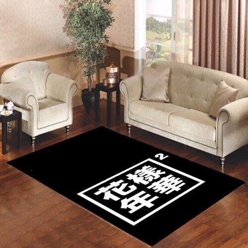 BTS PAPILON LOGO Living room carpet rugs