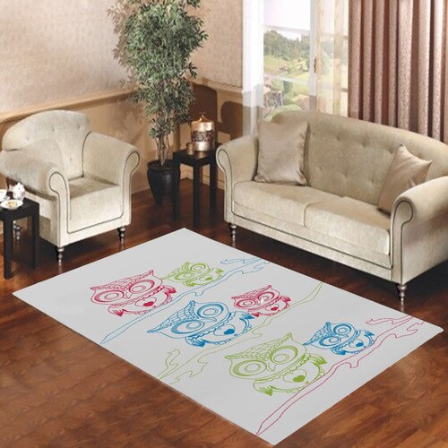 Baby Owl Living room carpet rugs