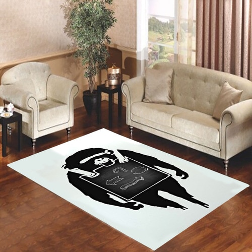 Banksy Monkey Walk Living room carpet rugs