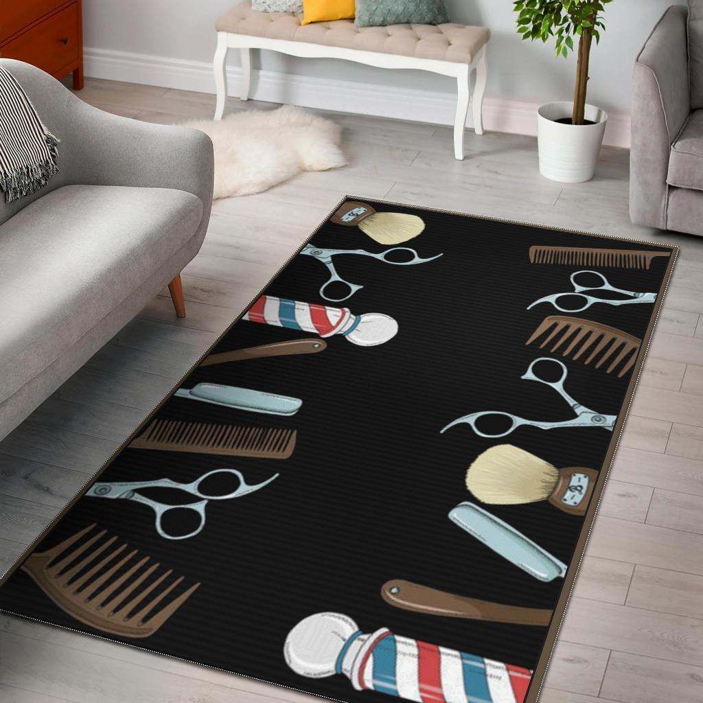 Barber Tools Rug Carpet