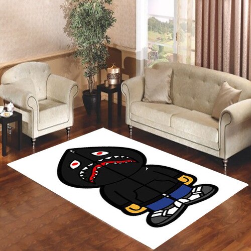 Bathing Ape Bape Shark Living room carpet rugs