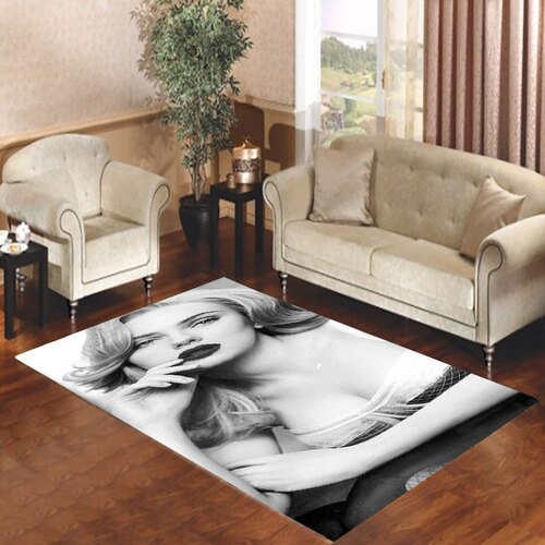 Beautiful Scarlett Johansson Living room carpet rugs