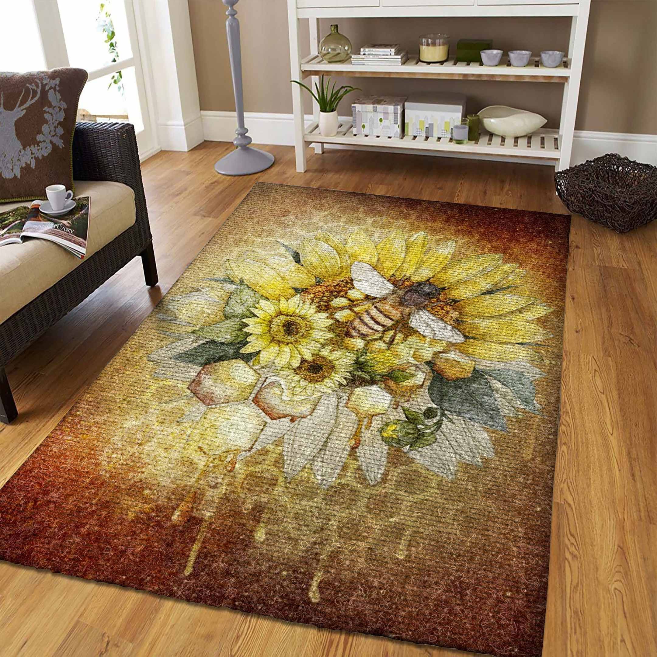 Bee Sunflower NR66876 Rug Carpet