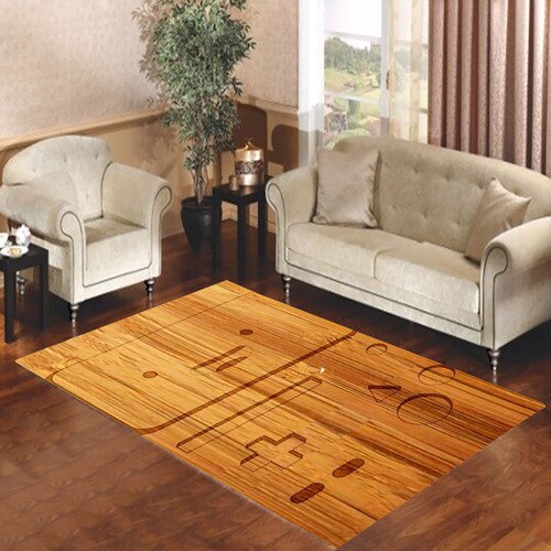 Beemo Adventure Time Wood Living room carpet rugs