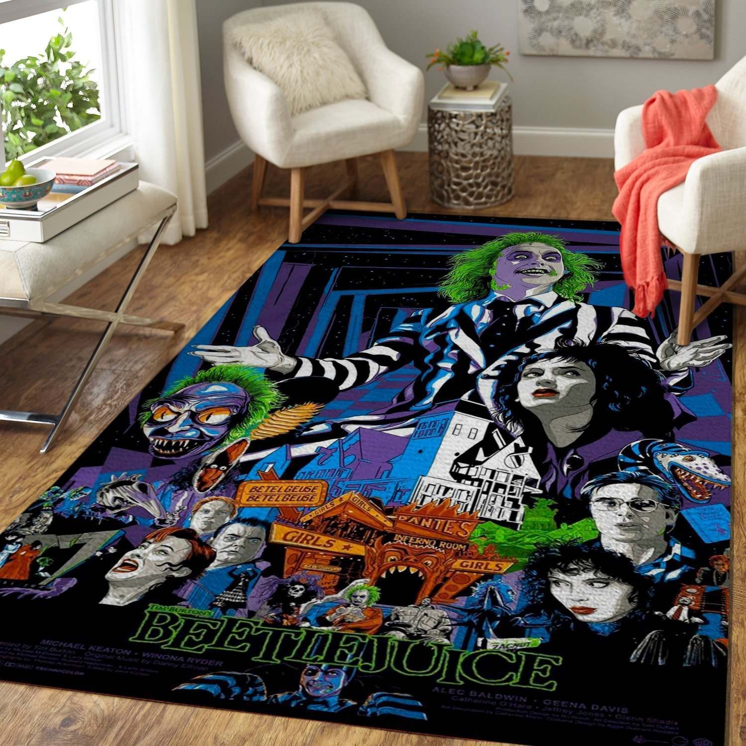 Beetlejuice Area Rug Carpet