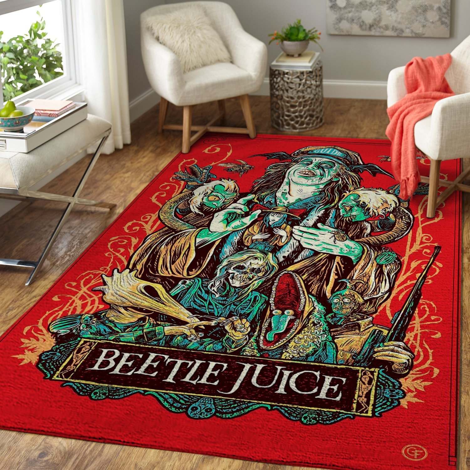 Beetlejuice Area Rug – Movie Floor XX76922 Rug Carpet