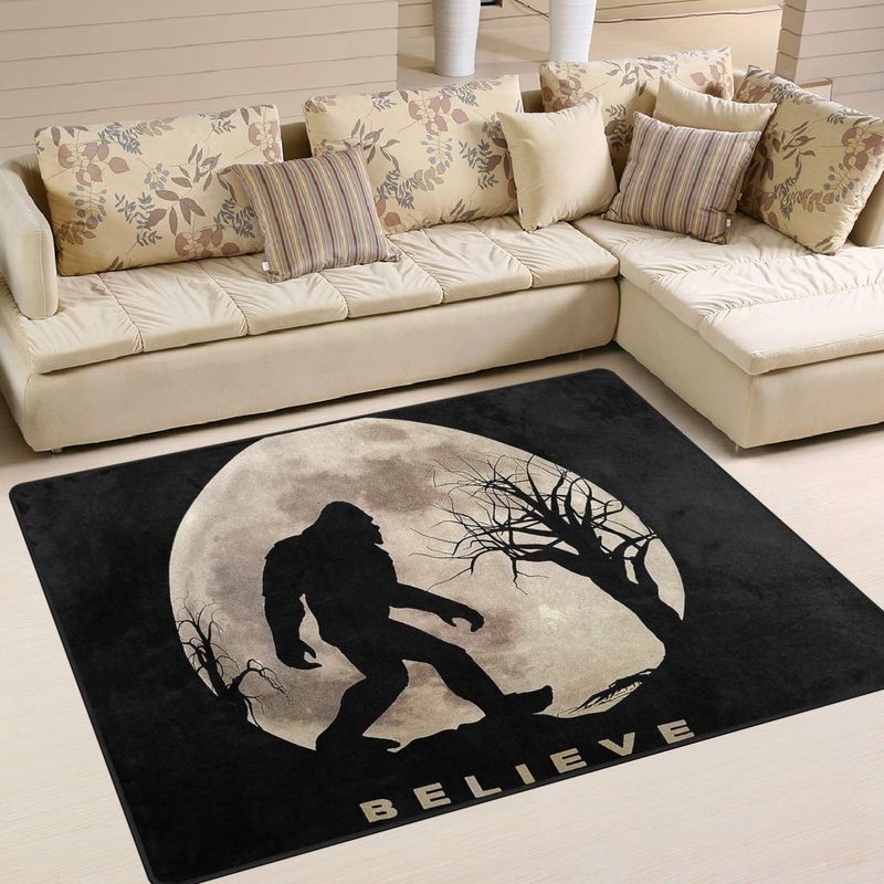 Believe Bigfoot Rectangle SF84426 Rug Carpet