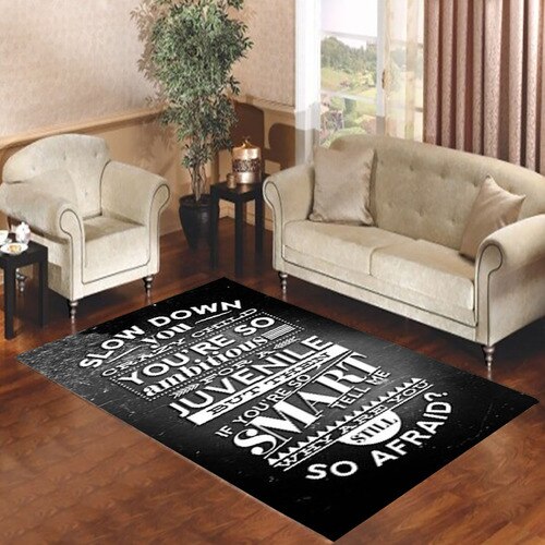 Billy Joel Typography Living room carpet rugs