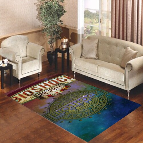 Bioshock logo galaxy Living room carpet rugs