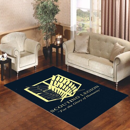 Black Scouting Legion Living room carpet rugs