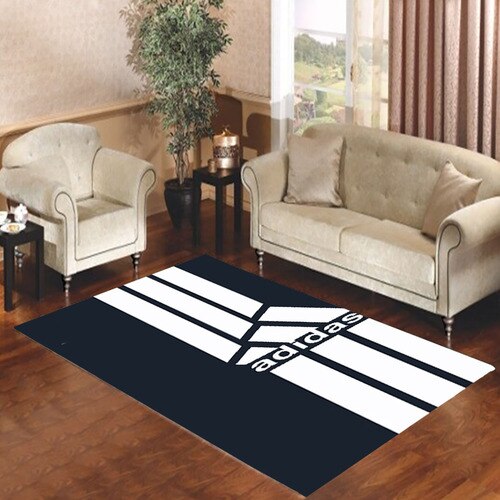 Black Straight Sport Adidas Living room carpet rugs