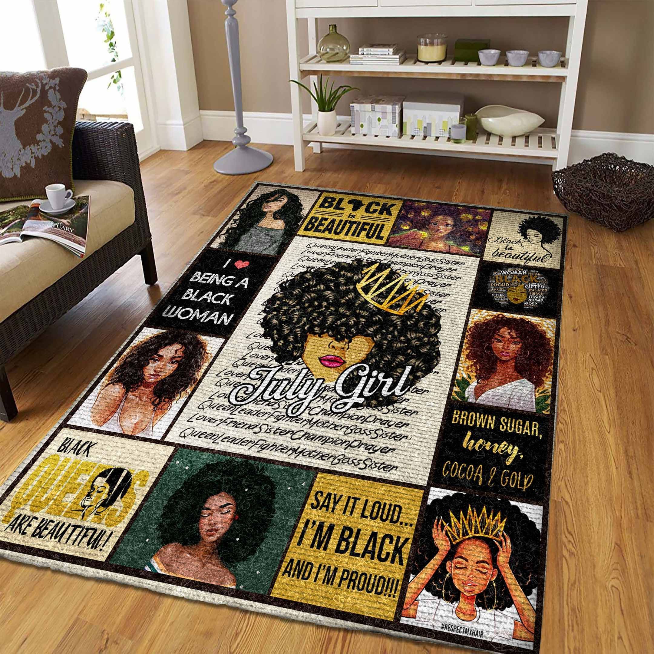 Black Woman CG47443 Rug Carpet