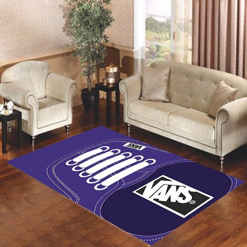 Blue Vans Shoe Living room carpet rugs