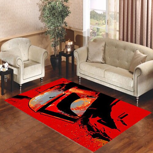 Boba Fett Red Living room carpet rugs