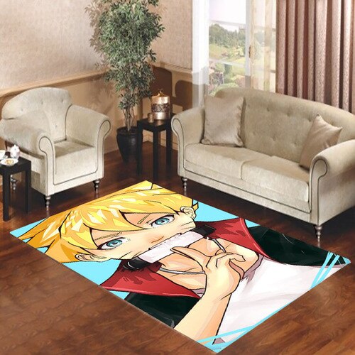 Boruto Ni Burrito Anime Living room carpet rugs